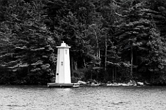 Herrick Cove Lighthouse Tower on Lake Sunapee -BW